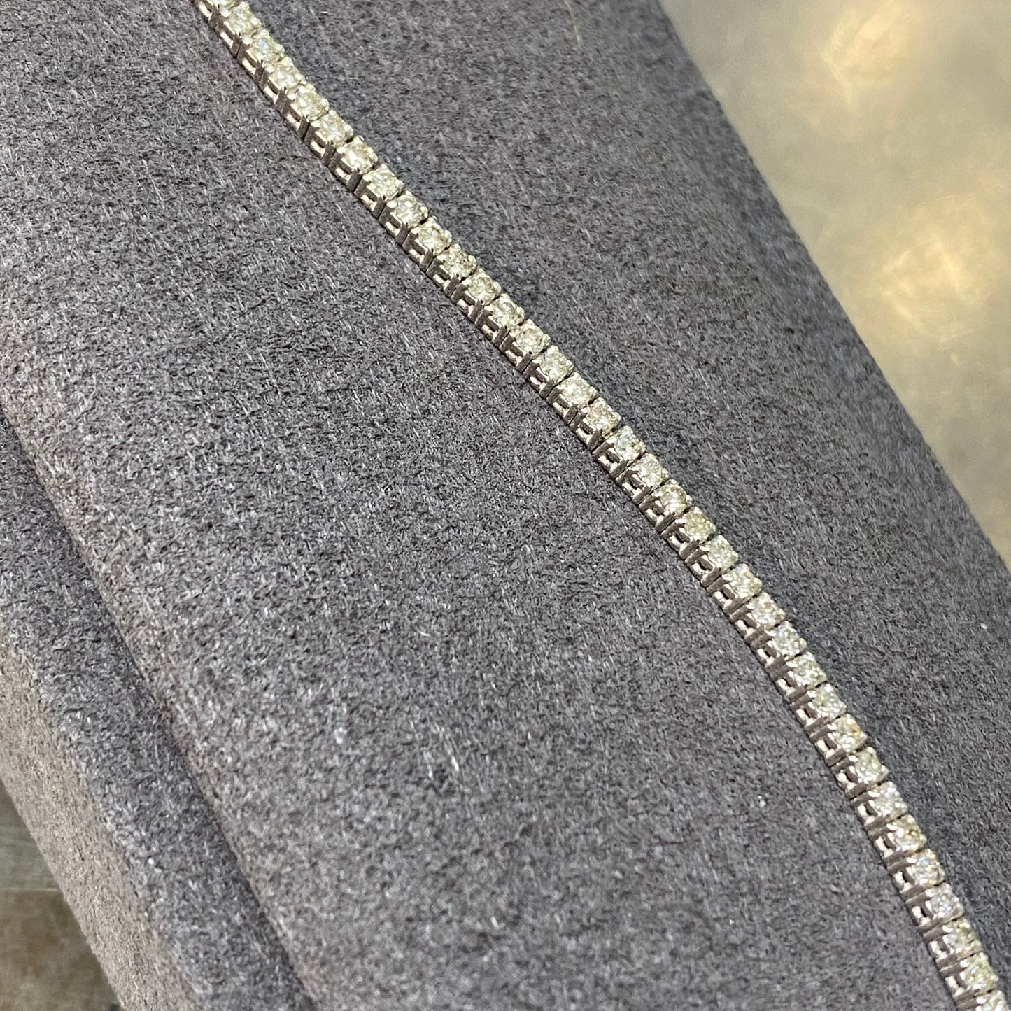 Bracelet Rivière Or Blanc 750/1000 & Diamants