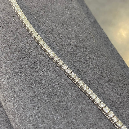 Bracelet Rivière Or Blanc 750/1000 & Diamants